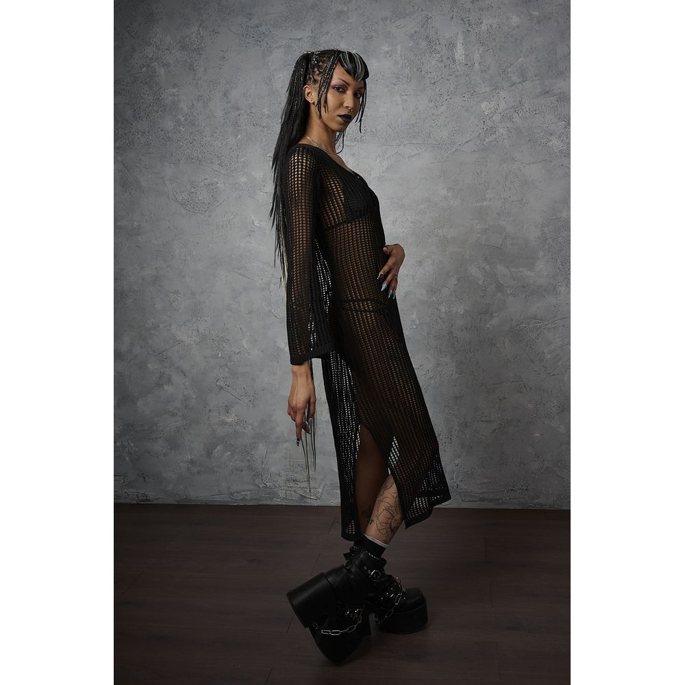 Banned - Wicked Net Long dress - Black